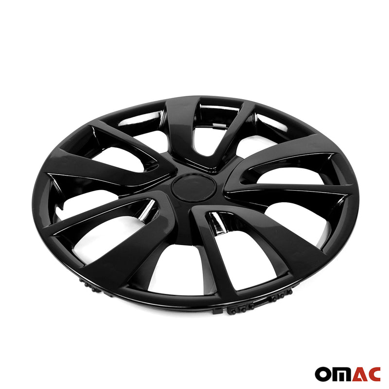 Jeu Enjoliveurs de Roue pour Citroen C4 15 Pouces 4 Piéces Noir