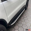 Marchepieds Latéraux pour VW Tiguan 2016-2024 inoxydable Brillant Argent Noir 2x