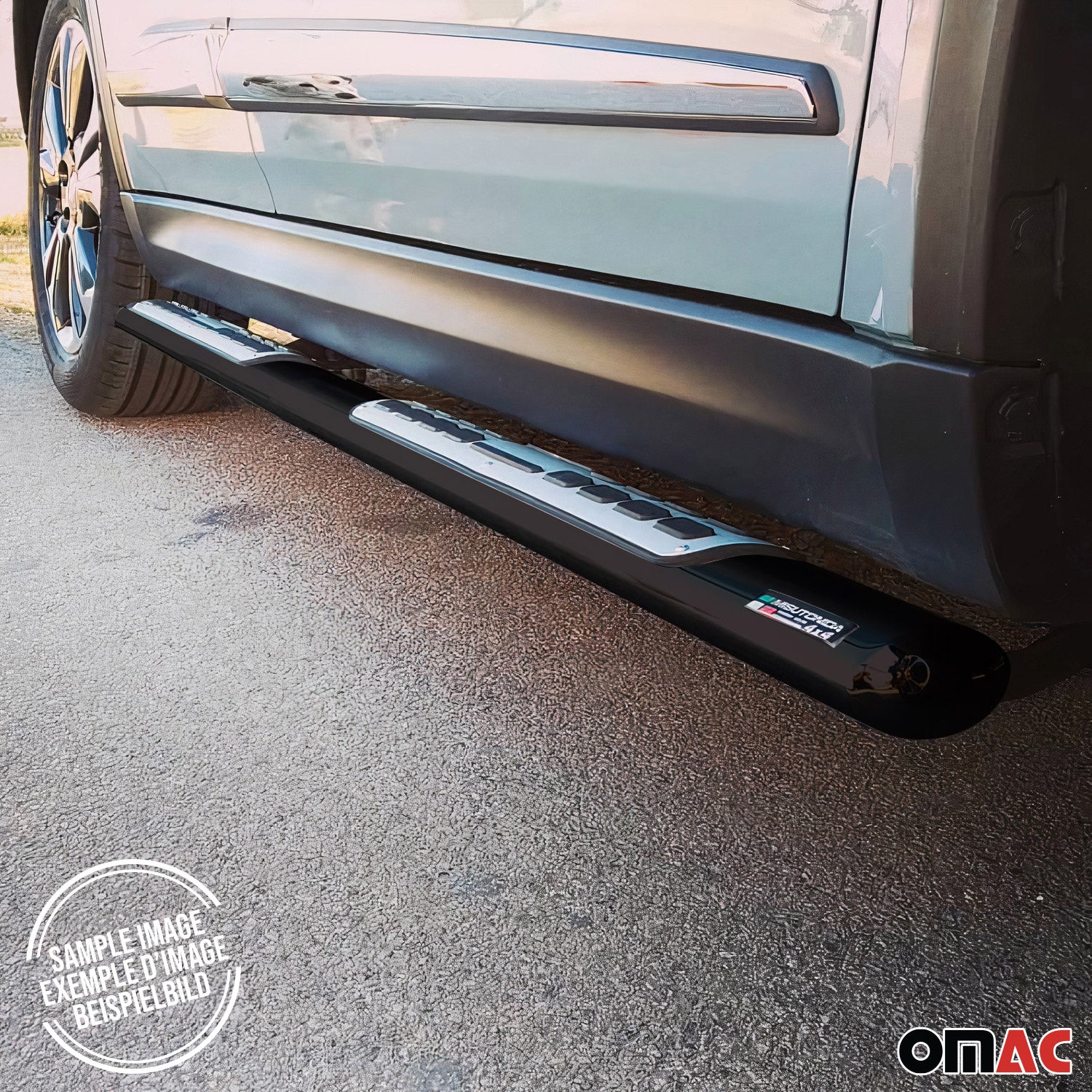 Marchepieds Latéraux pour Opel Grandland X 2017-2024 Acier Inoxydable Noir
