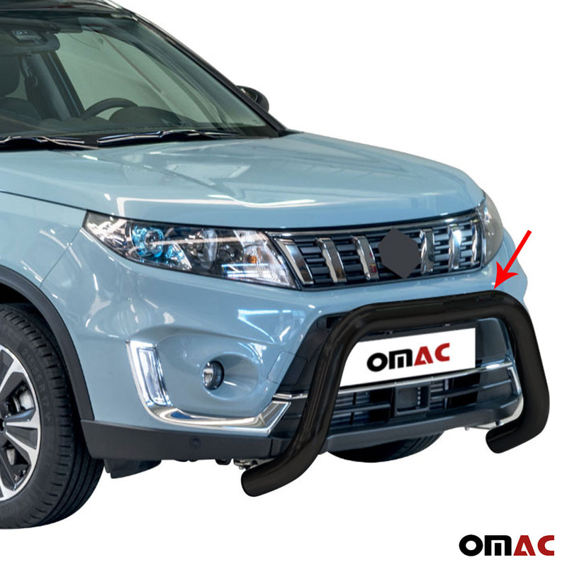 Pare-buffle Avant pour Suzuki Vitara 2019-2024 76 mm en Acier Noir