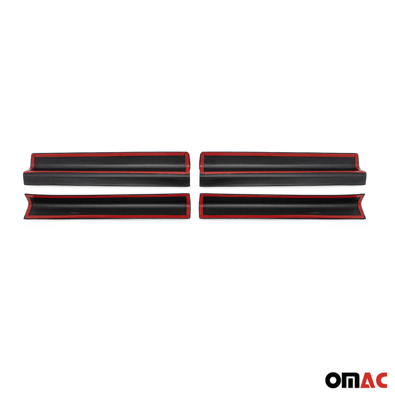 Couverture de Seuil de porte pour VW Caddy 2015-2024 ABS Noir 4 Pcs