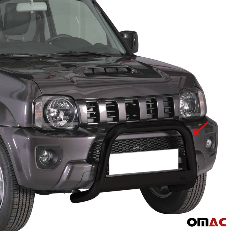 Pare-buffle Avant pour Suzuki Jimny 2012-2017 63 mm en Acier Noir