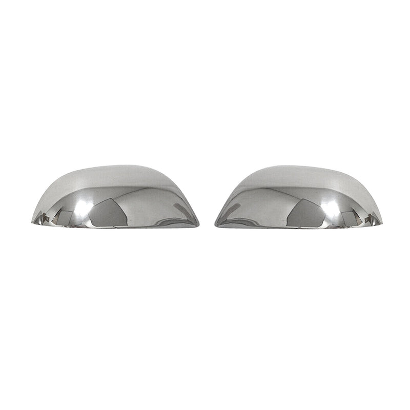 Coques de Rétroviseurs pour Skoda Octavia II 2009-2013 en Acier Chromé Argent