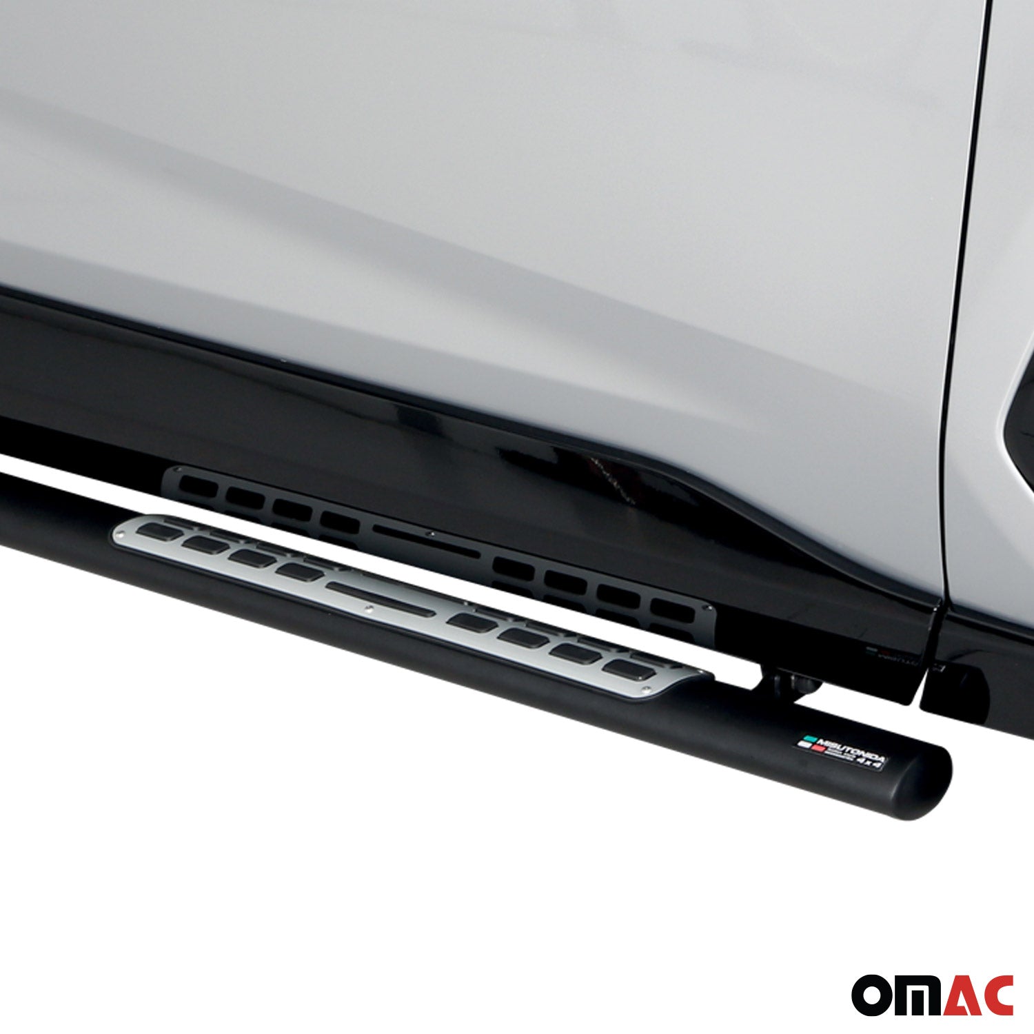 Marchepieds Latéraux pour Toyota RAV4 Hybride 2019-2025 Acier Inoxy Noir