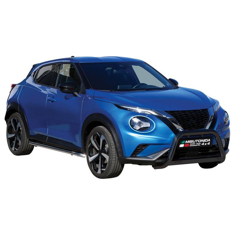 Pare-buffle Avant pour Nissan Juke 2020-2024 63mm en Acier Inoxydable Noir