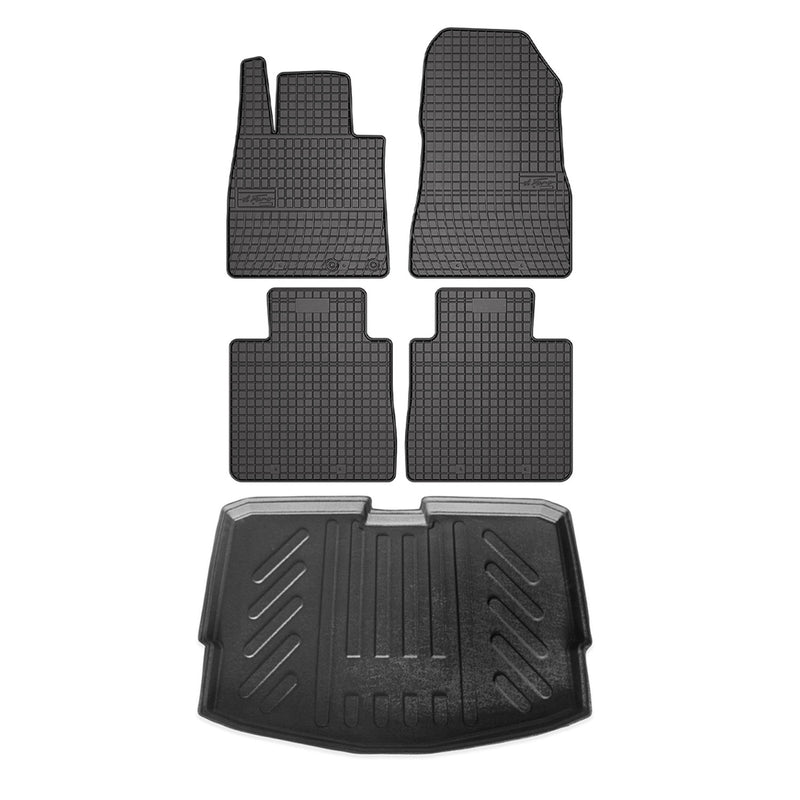 Kit Tapis de sol et coffre pour Nissan Note E12 2012-2016 TPE Noir