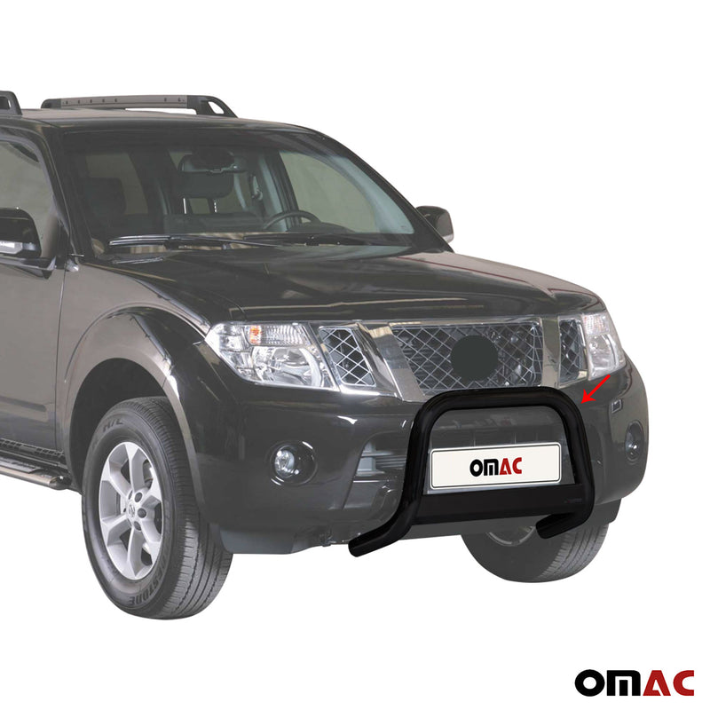 Pare-buffle Avant pour Nissan X-Trail 2011-2014 63 mm en Acier Noir