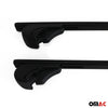 Barres de toit Transversales pour Opel Agila 2000-2015 Fer Noir