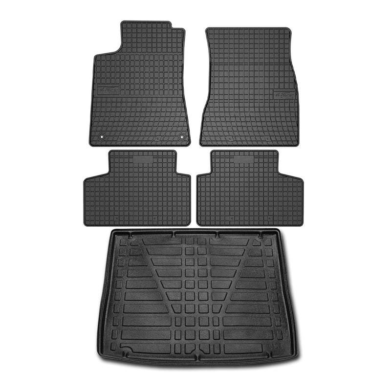 Kit Tapis de sol et coffre pour Mercedes GLB X247 2019-2024 Noir TPE