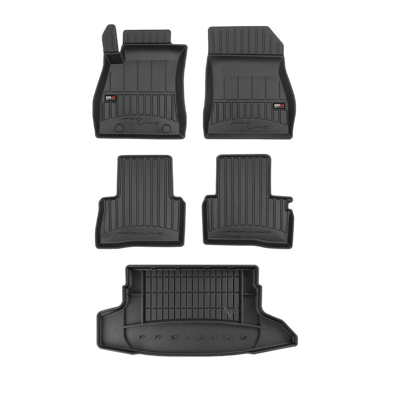 Kit Tapis de Sol et Coffre pour Nissan Juke 2010-2019 TPE Noir