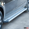 Marchepieds Latéraux pour Ford Transit Custom 2012-2024 Aluminium Gris L1 Court