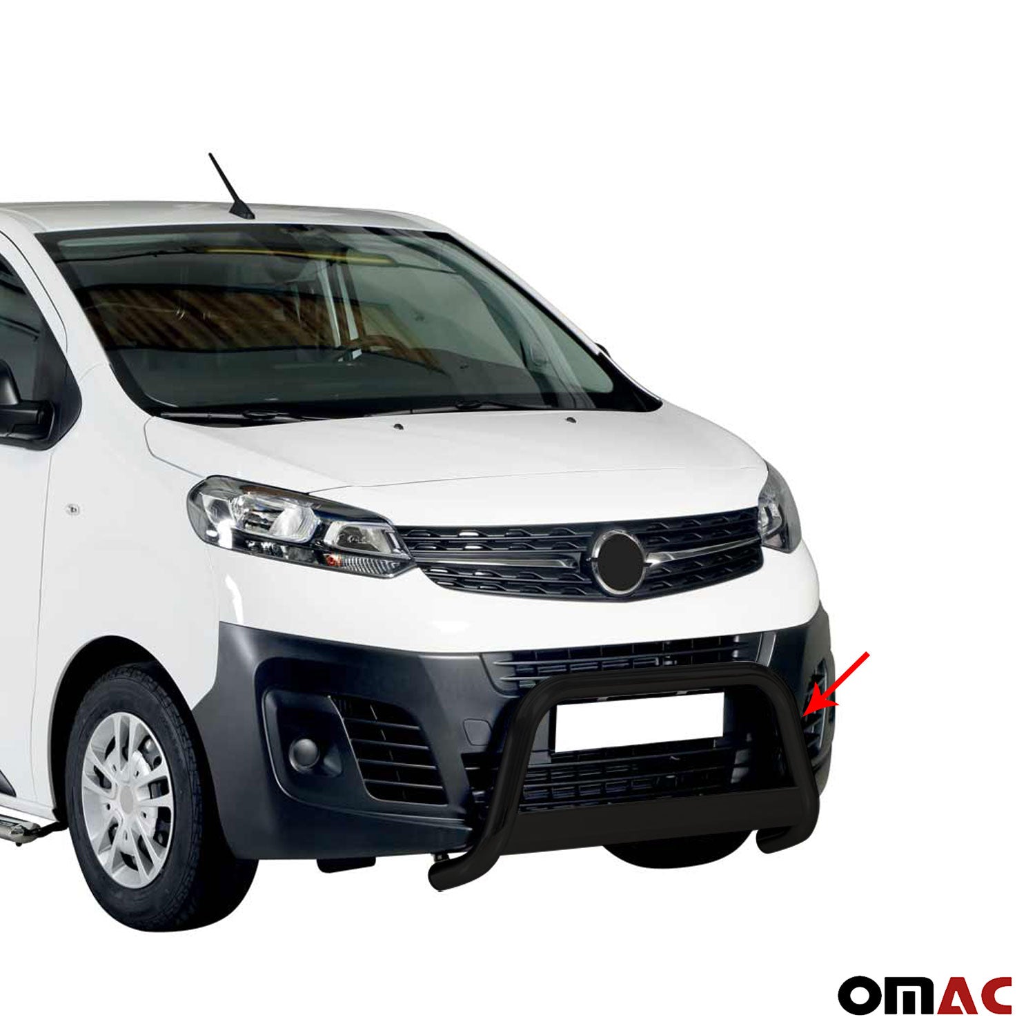 Pare-buffle Avant pour Opel Vivaro C 2019-2026 63 mm en Acier Noir