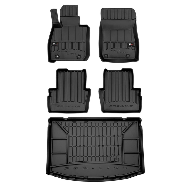 Kit Tapis de Sol et Coffre pour Mazda CX-3 2015-2022 TPE Noir