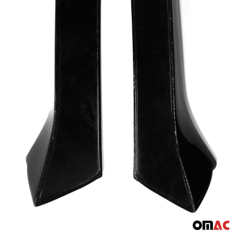 Baguettes pour contour Latérales pour Seat Leon 3 2012-2020 ABS Noir 2x