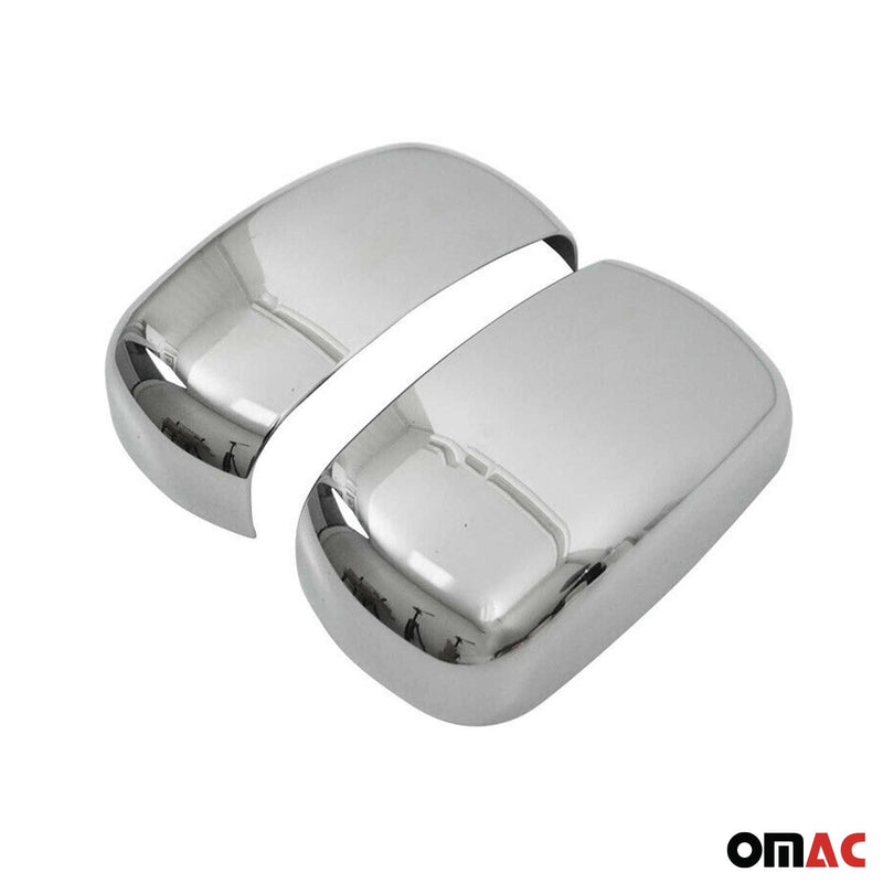 Coques de Rétroviseurs pour Fiat Doblo 2000-2010 ABS Chromé Foncé 2x