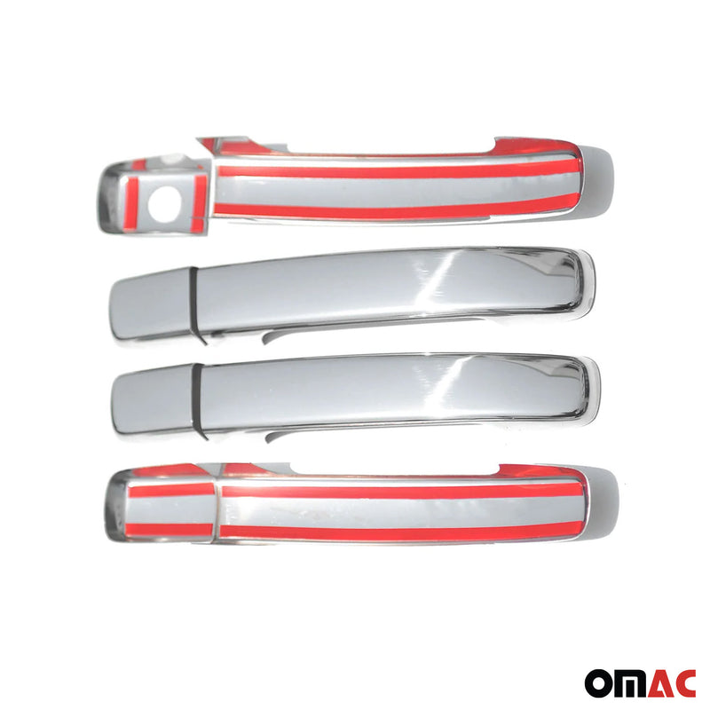 Couverture de poignée de porte pour Nissan Qashqai +2 2006-2013 en Acier Inox 8Pcs