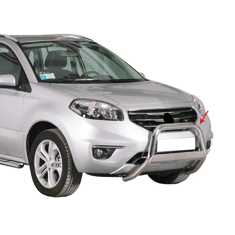 Pare-buffle Avant pour Renault Koleos 2011-2013 63 mm en Acier Gris