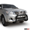 Pare-buffle Avant Protection pour Toyota Hilux 2012-2015 Ø 89mm en inox Noir