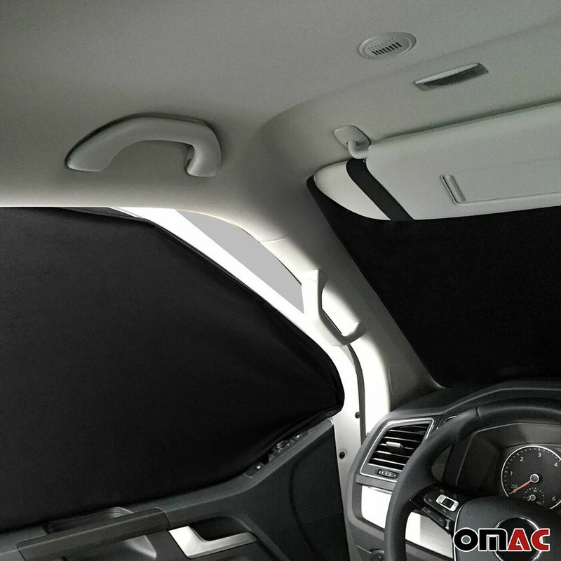 Rideaux pare-soleil magnétique pour Renault Trafic 2001-2014 Noir Tissu