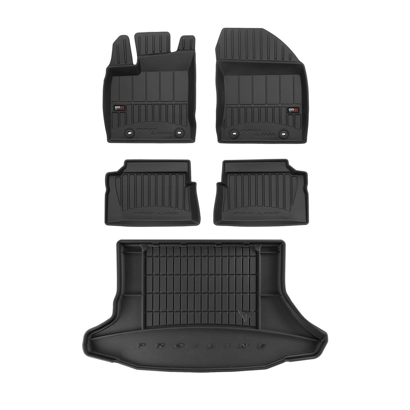 Kit Tapis de Sol et Coffre pour Lexus CT 2013-2020 TPE Noir