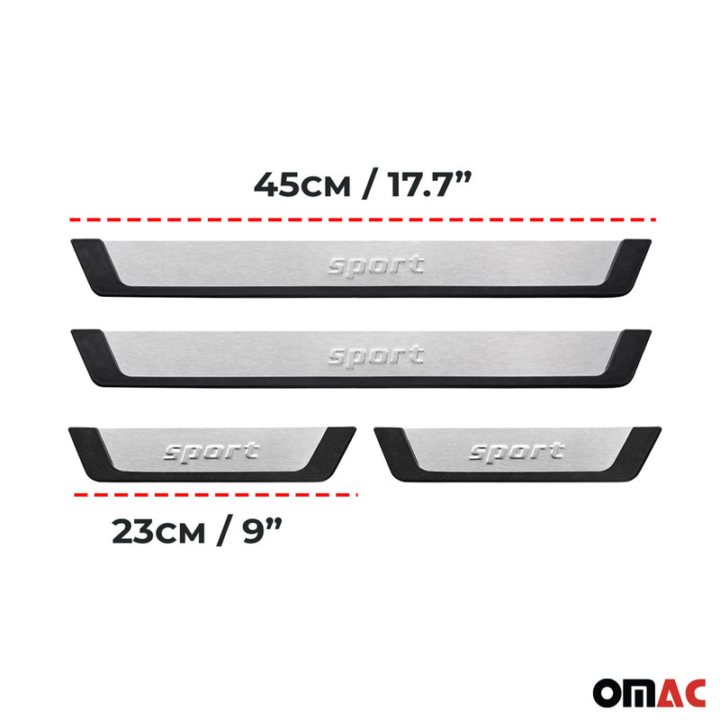 Couverture de Seuil de porte pour Mazda CX-5 acier chromé 4 Pcs