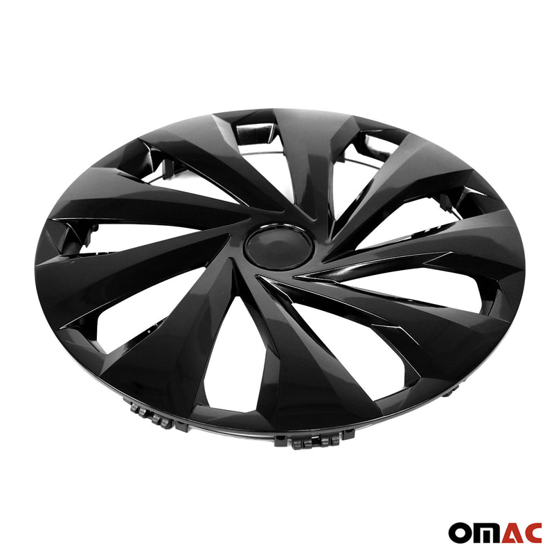 Jeu Enjoliveurs de Roue pour Citroen C4 15 Pouces 4 Piéces Noir