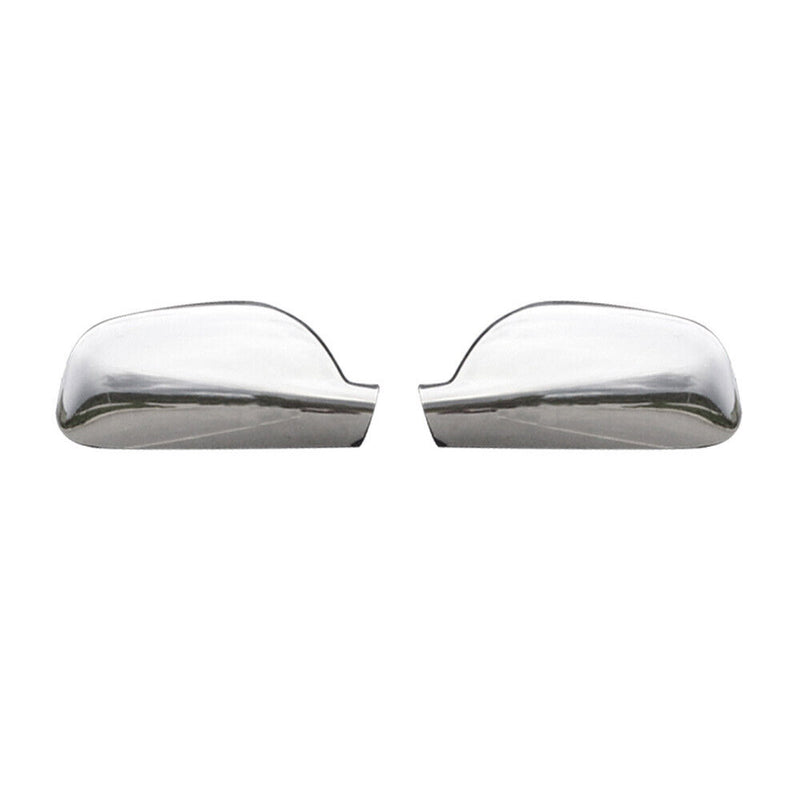 Coques de Rétroviseurs pour Peugeot 407 2004-2010 en Acier Chromé Argent