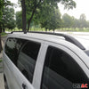Barres de toit longitudinales pour Fiat Panda 2012-2024 Aluminium Noir