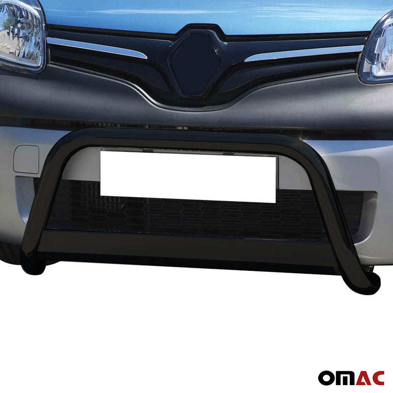 Pare-buffle Avant pour Renault Kangoo 2014-2021 63 mm en Acier Noir