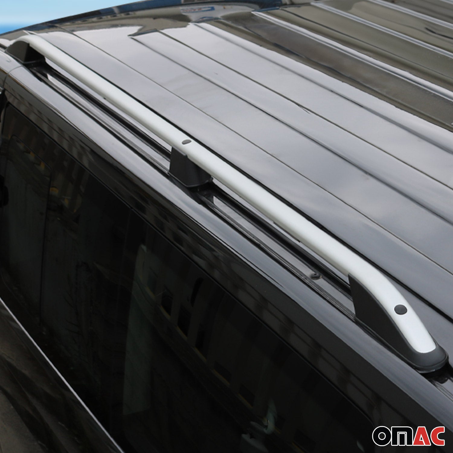 Barres de toit longitudinales pour Fiat Scudo 2006-2016 Aluminium Gris
