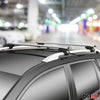 Brio Barres de toit transversales pour VW Touran II 5T 2015-2024 Gris