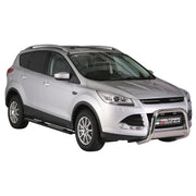 Marchepieds Latéraux pour Ford Kuga II 2012-2017 Pre-FL Acier Inoxydable Noir