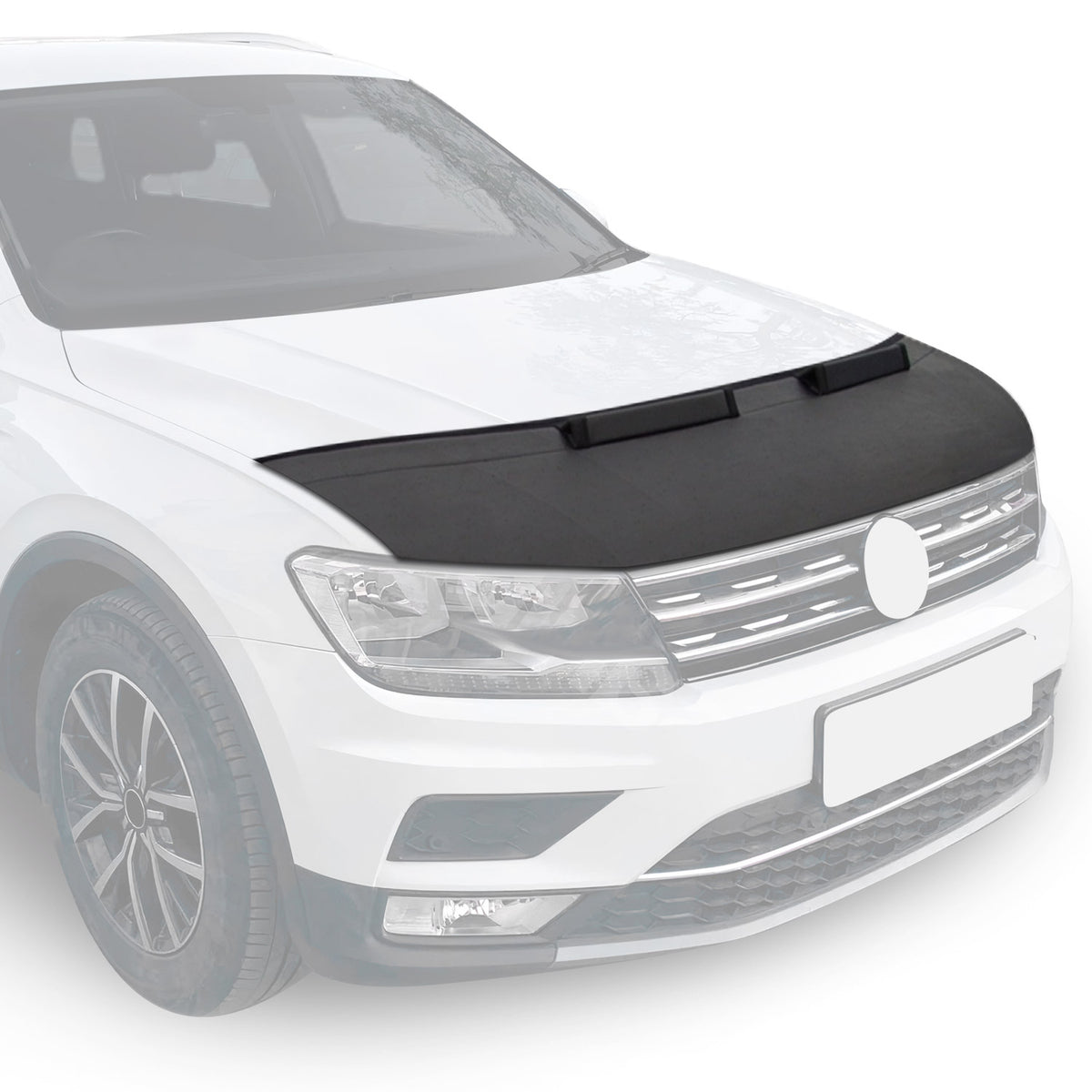 Bra de Capot pour Volkswagen GOLF HB 3D 2019-2024 en vinyle noir, 1 pièce