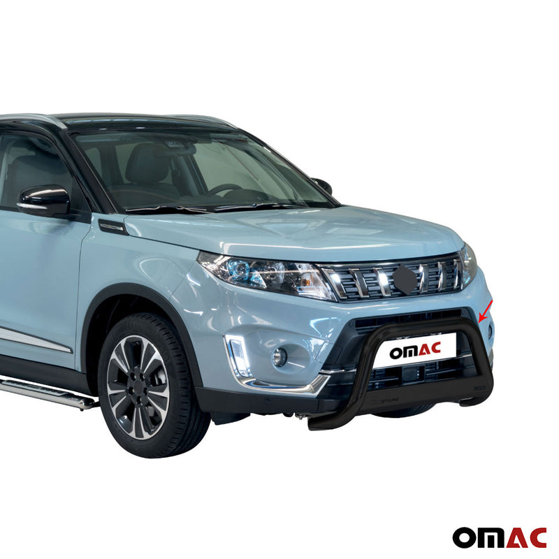 Pare-buffle Avant pour Suzuki Vitara 2019-2024 63 mm en Acier Noir