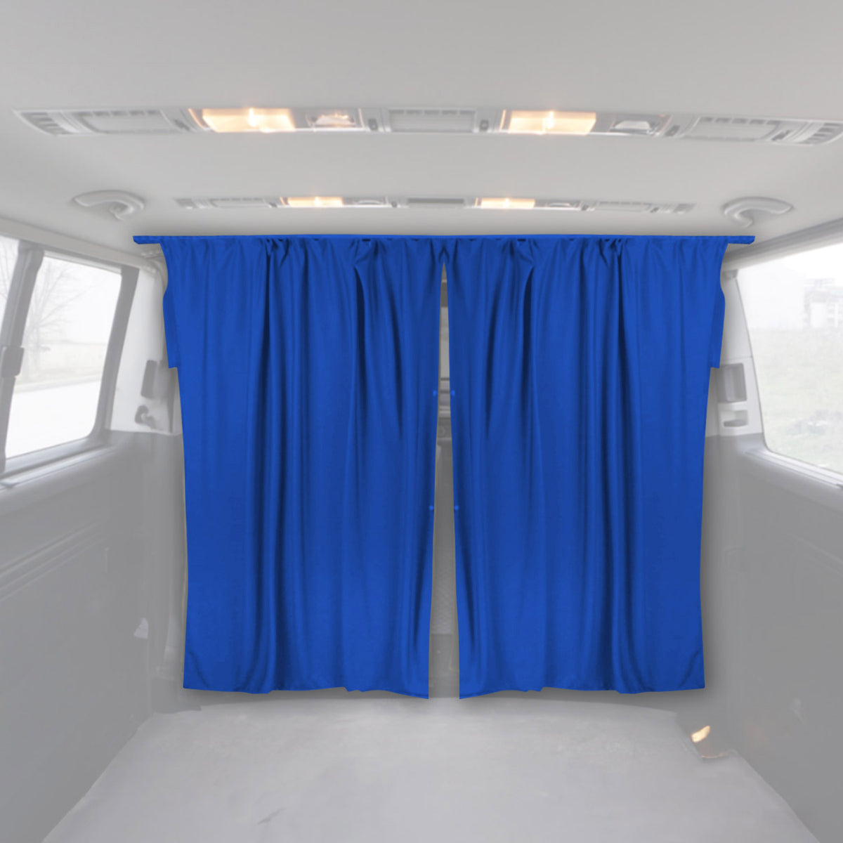 Rideaux De Séparation de Cabine pour Fiat Fiorino Qubo Bleu Foncé Tissu
