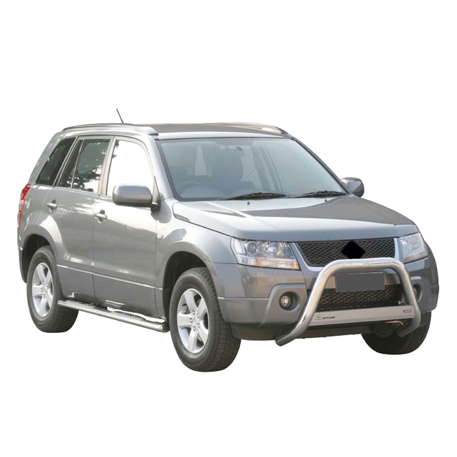 Pare-buffle Avant pour Suzuki Grand Vitara 2005-2008 63 mm en Acier Gris