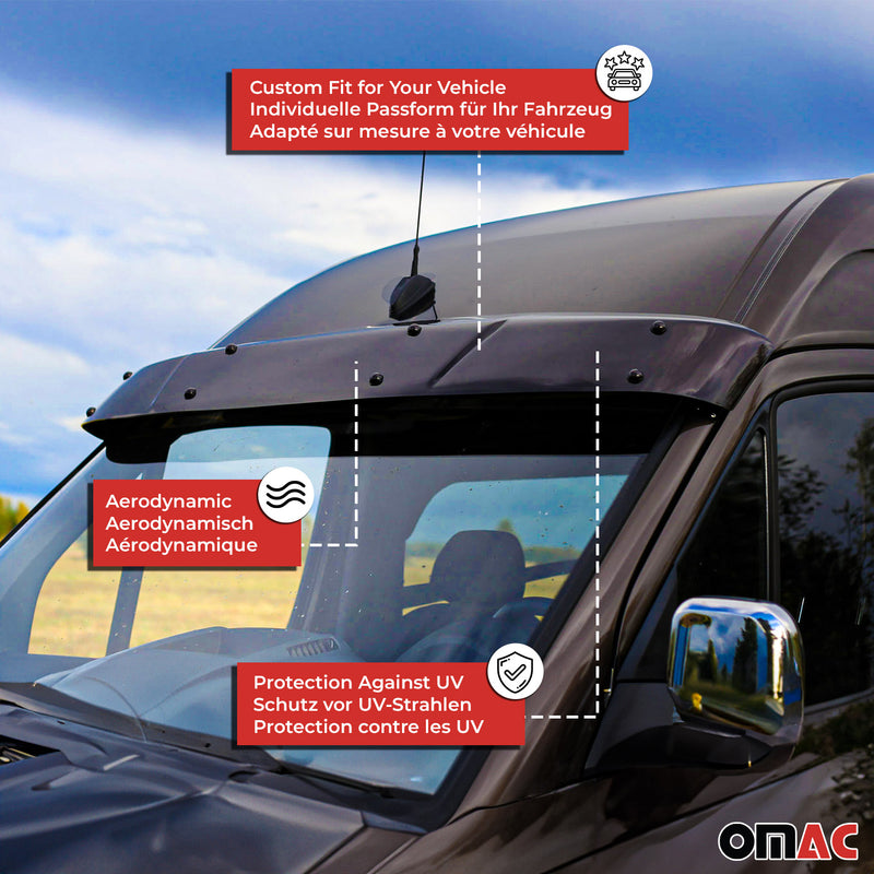 Déflecteur de Soleil pour Renault Master 1999-2010 en ABS