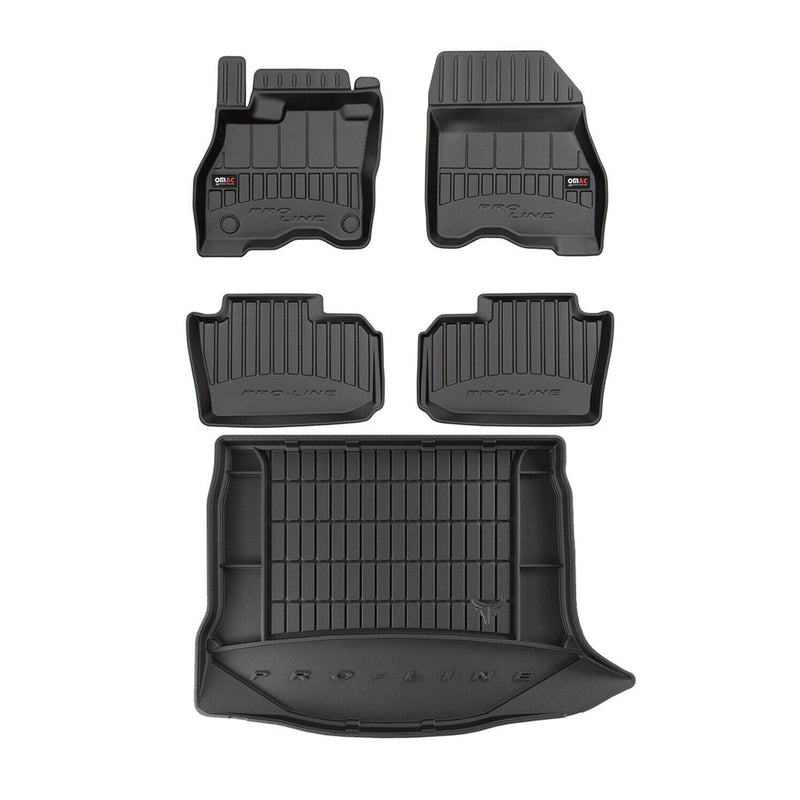 Kit Tapis de Sol et Coffre pour Nissan Leaf 2017-2022 TPE Noir