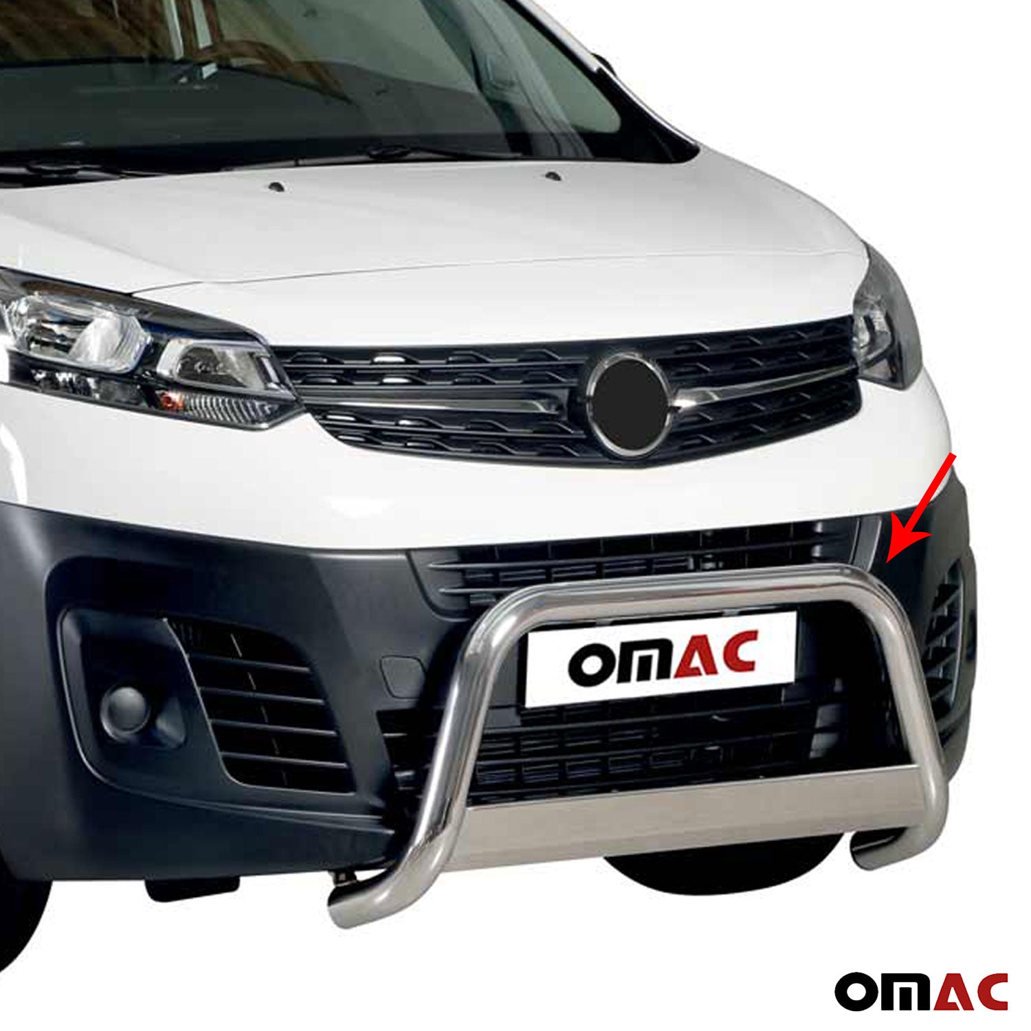 Pare-buffle Avant pour Opel Vivaro C 2019-2026 63 mm en Acier Gris