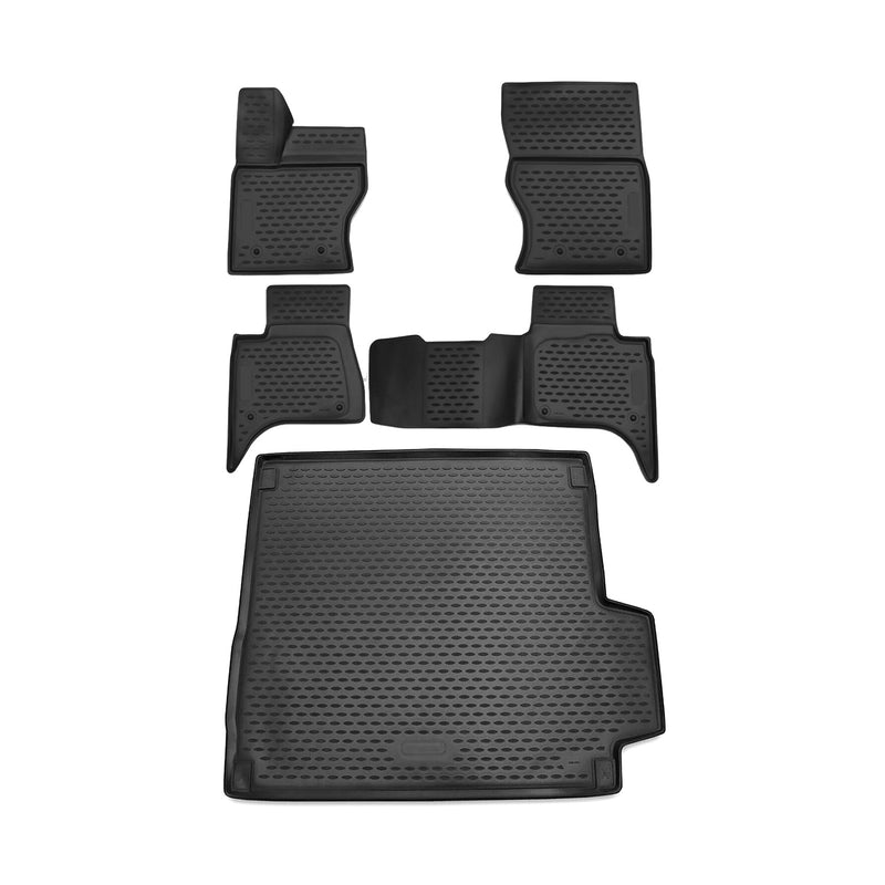 Kit Tapis de sol et coffre pour Range Rover Sport 2014-2024 en Caoutchouc Noir