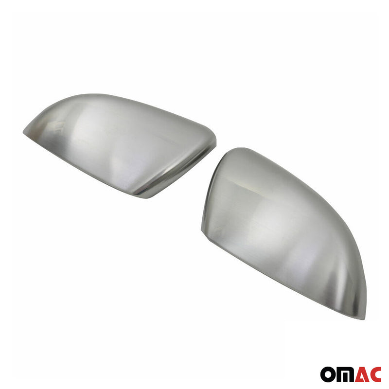 Coques de Rétroviseurs pour VW Golf VI 2008-2012 en Acier Inoxy Chromé Argent