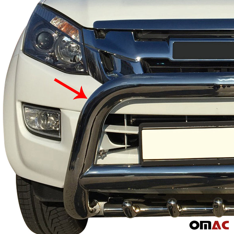 Pare-buffle Avant Protection pour Isuzu D-Max 2012-2015 Ø76mm en inox