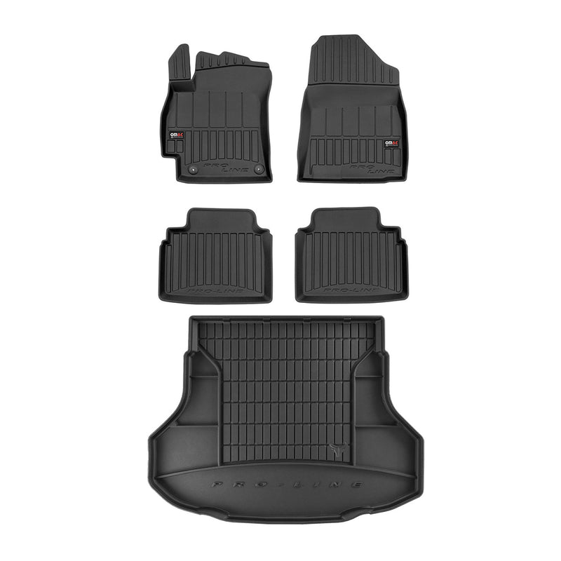 Kit Tapis de Sol et Coffre pour Hyundai Elantra 2020-2022 TPE Noir