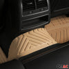 Tapis de sol pour Audi A4 antidérapants en caoutchouc Beige 5 Pcs