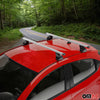 Barres de toit transversales pour Mazda CX-7 2006-2012 Acier Gris