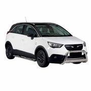 Marchepieds Latéraux pour Opel Crossland X 2017-2024 Acier Inoxydable Argent