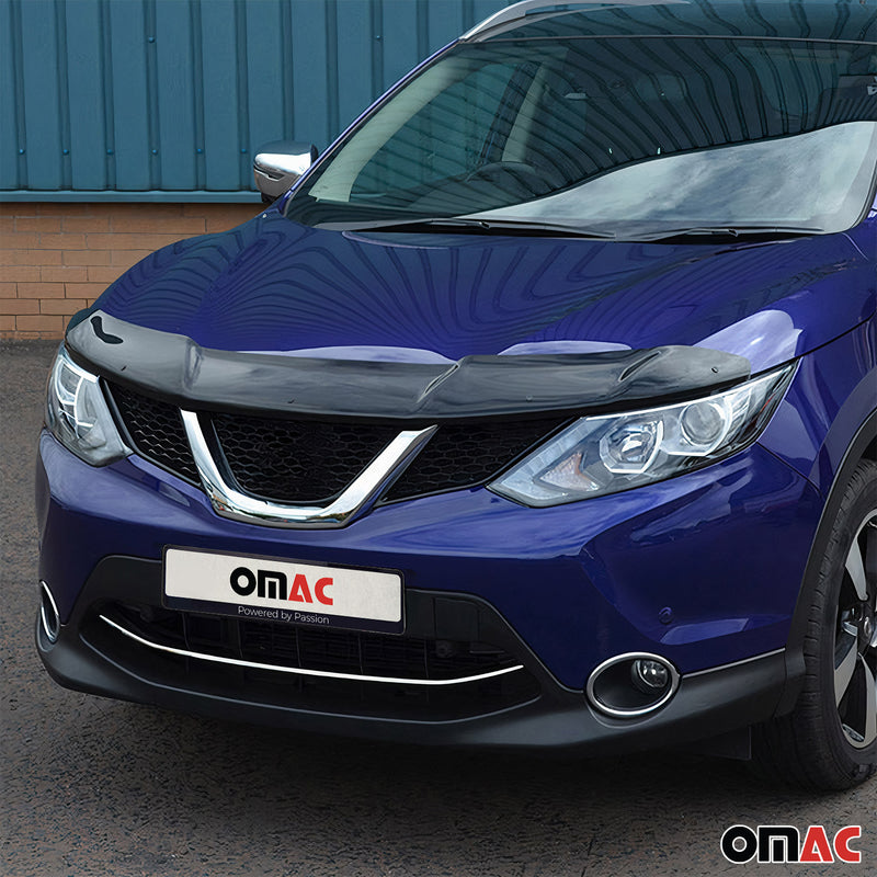 Déflecteur de Capot Protection pour Nissan Qashqai J11 Pre-FL 2014-2017 Acrylique Noir