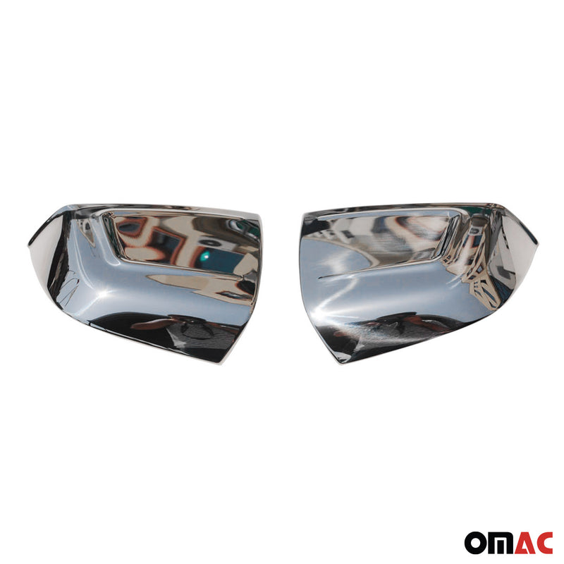 Coques de Rétroviseurs pour Opel Combo D 2012-2018 en Acier Chromé Argent