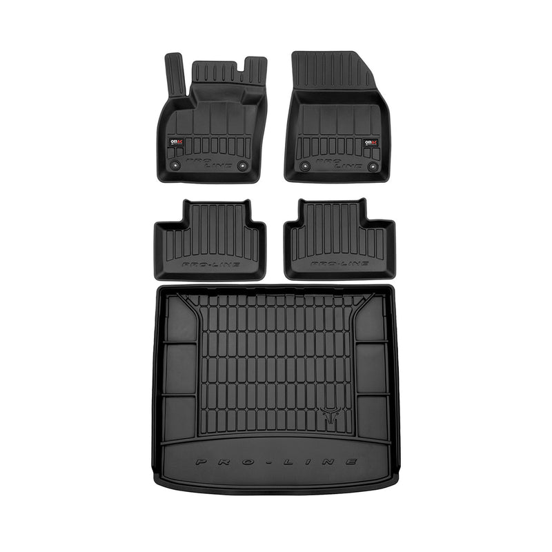 Kit Tapis de Sol et Coffre pour Volvo XC40 2017-2022 TPE Noir