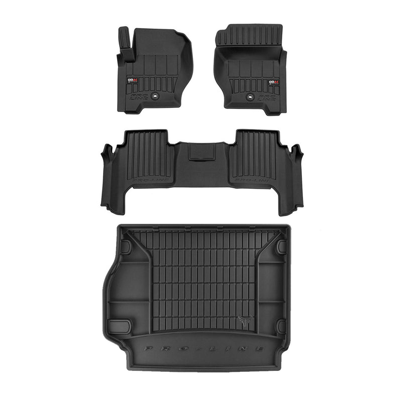 Kit Tapis de Sol et Coffre pour Land Rover Range Rover Sport 2005-2013 TPE Noir